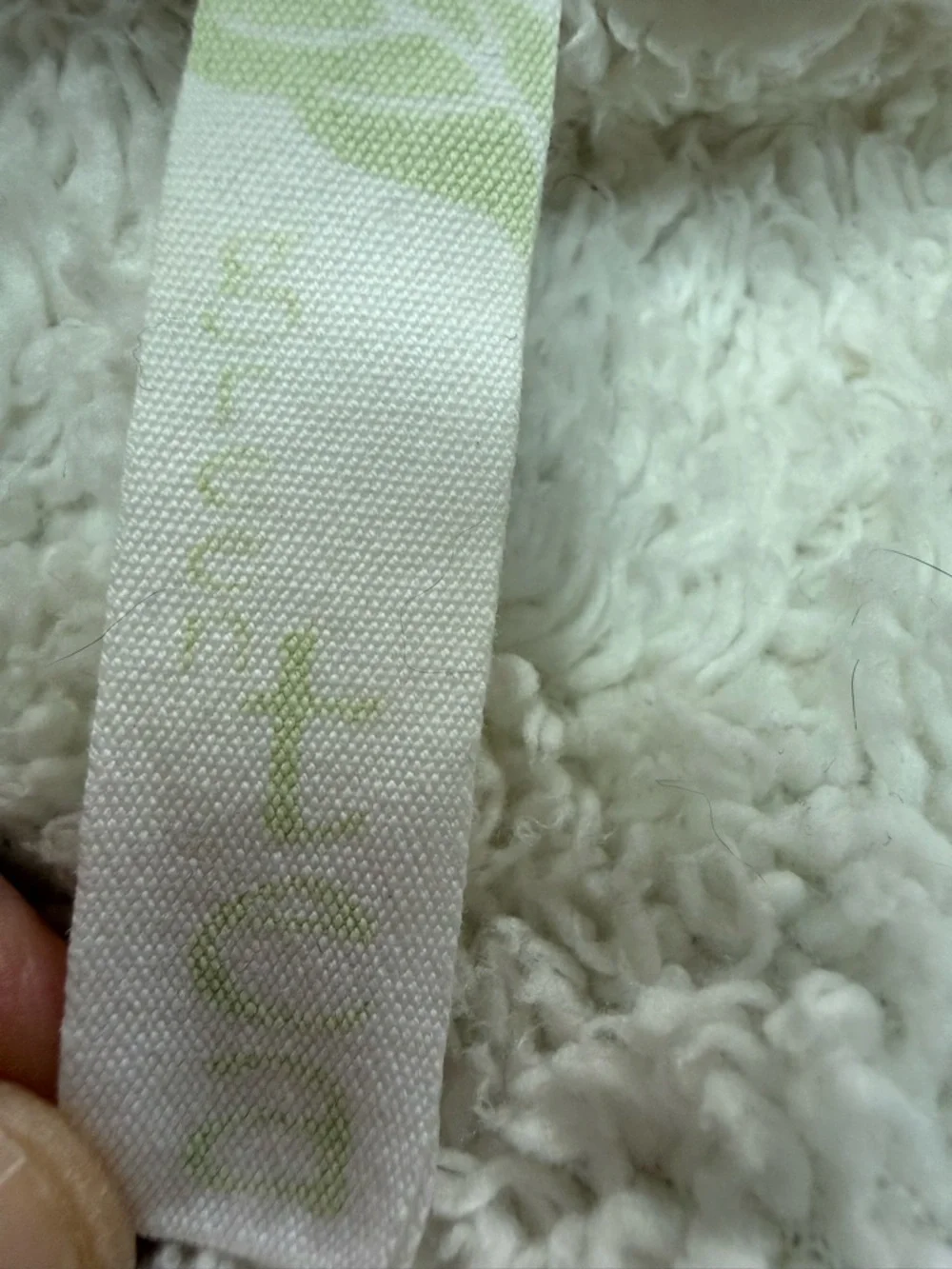 Green Tea White Full-Zip Teddy Bear Fleece Jacket (x-large) - Picture 13 of 13